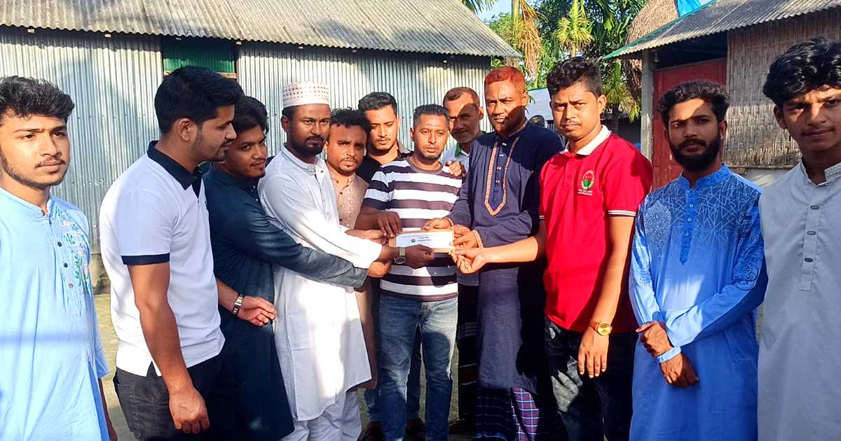 পঞ্চগড়ে জুলাই অভ্যুত্থানে শহীদ পরিবারের পাশে পৌর ছাত্রদল