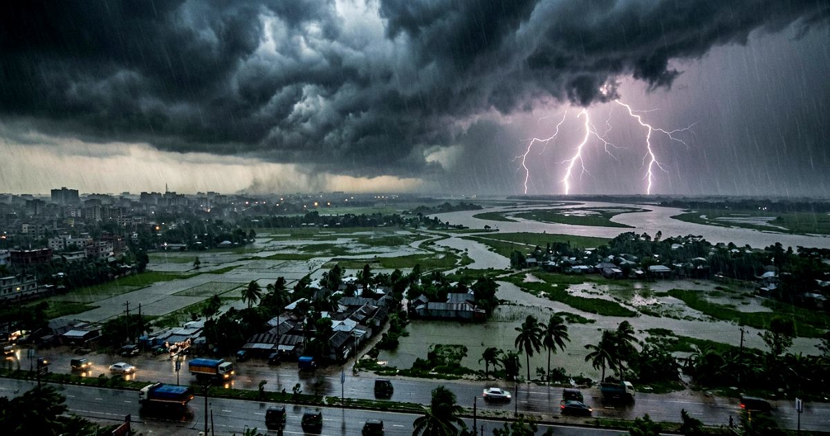 ২২ জুন দেশের অধিকাংশ এলাকায় বজ্রসহ বৃষ্টির পূর্বাভাস