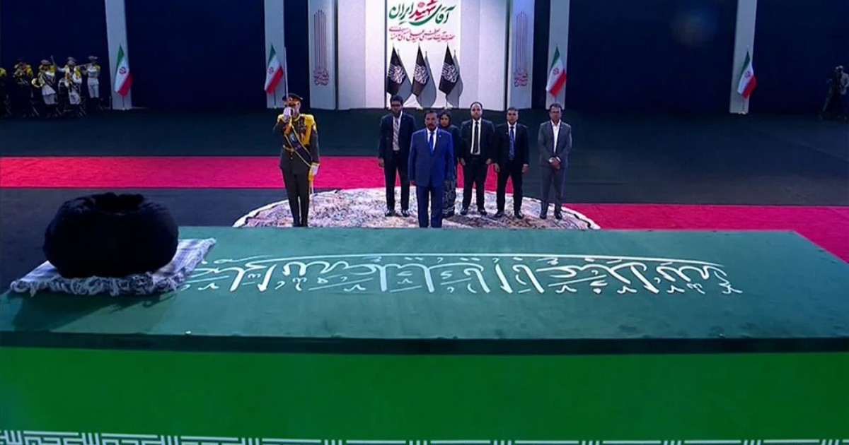 খামেনির শেষ বিদায়ে শ্রদ্ধা জানালেন স্পিকার হাফিজ উদ্দিন