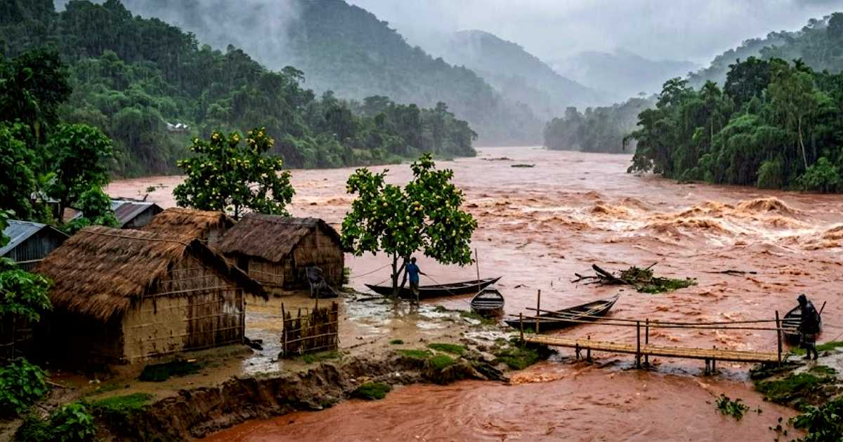 উজানে ভারী বর্ষণ নদ-নদীর পানি বৃদ্ধির সতর্কতা