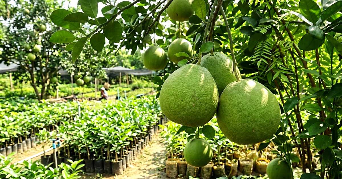 মিষ্টি চায়না জাম্বুরা চাষে বছরেই ফলন চুয়াডাঙ্গায়