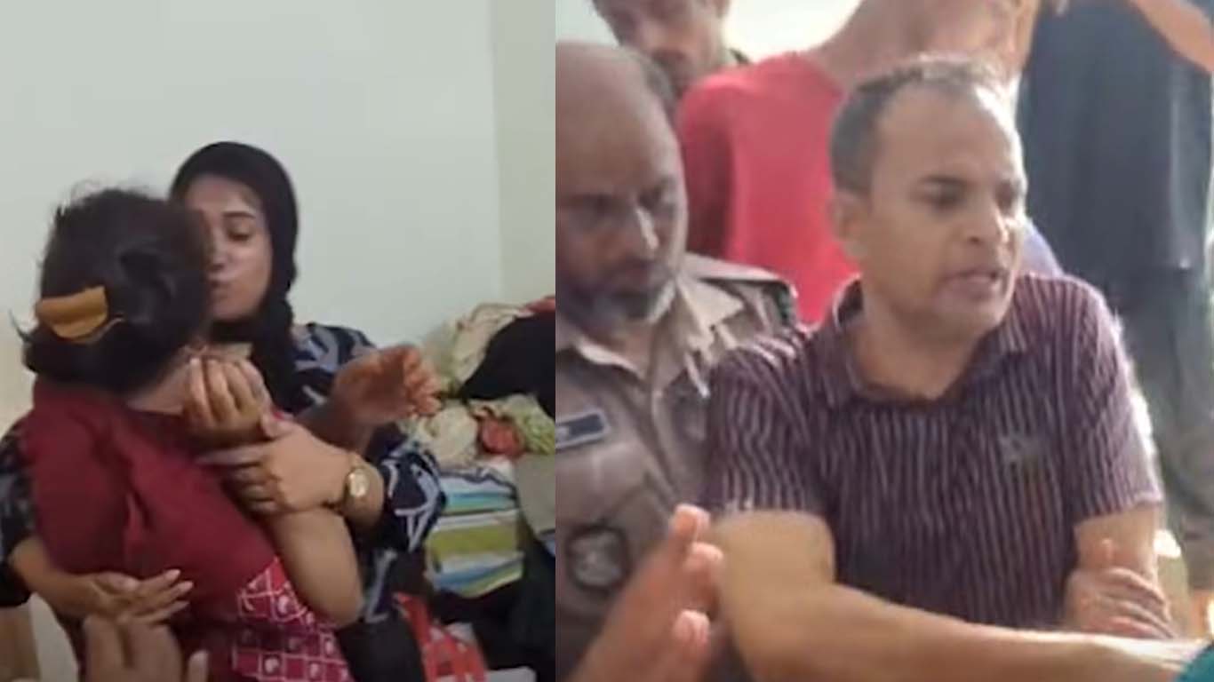 ফ্ল্যাট থেকে নারীসহ পুলিশ কর্মকর্তা আটক
