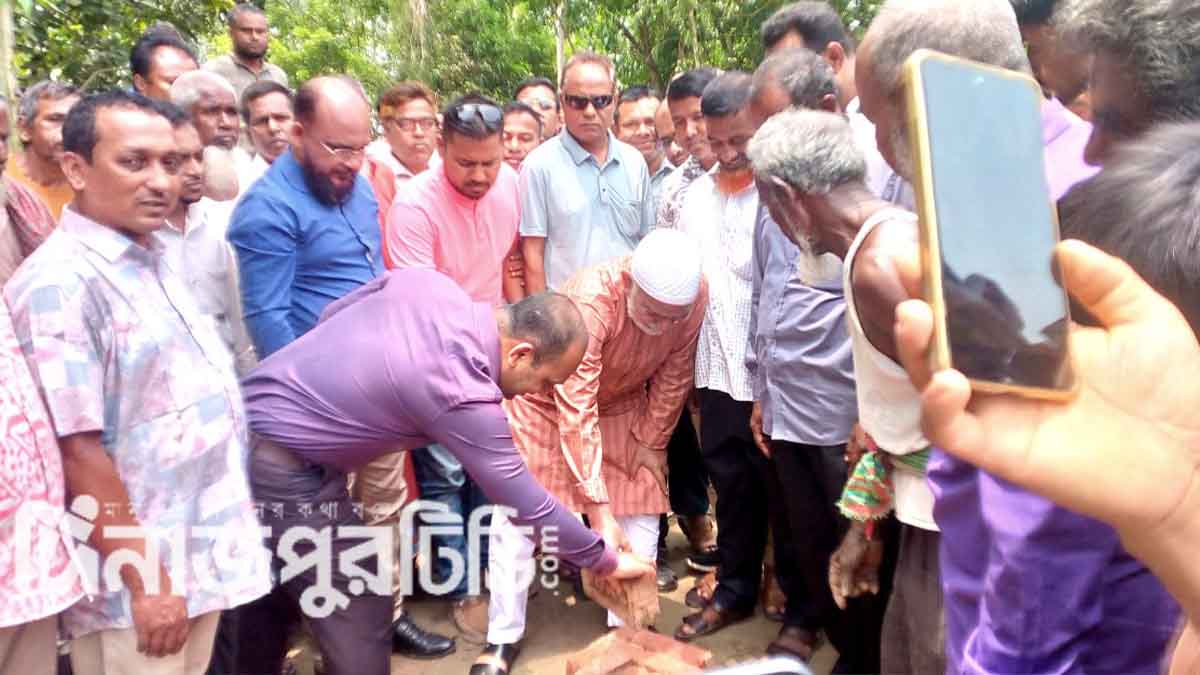 পার্বতীপুরে এইচবিবি রাস্তার উদ্বোধন করলেন এমপি রেজওয়ানুল