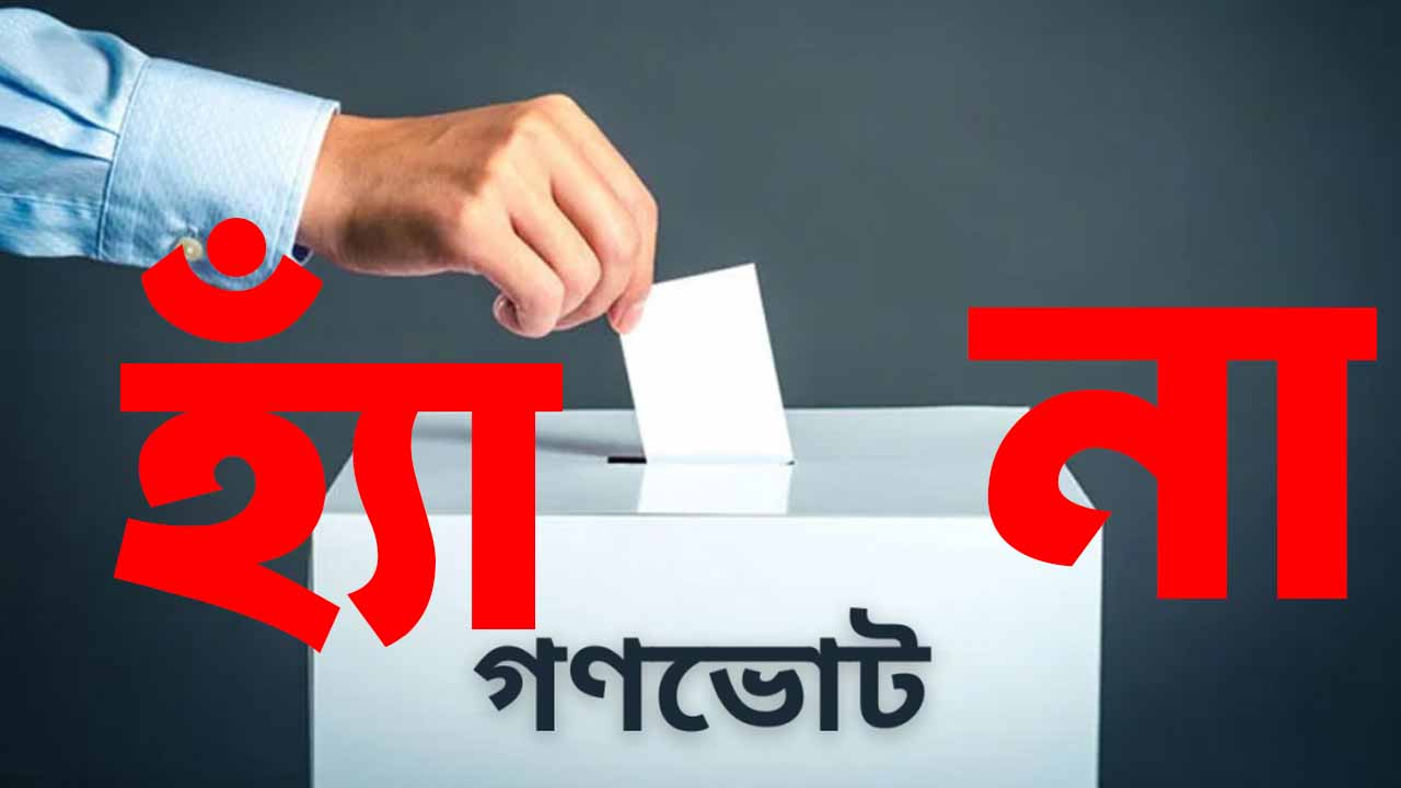 গণভোটে ‘হ্যাঁ’ ও ‘না’ দিলে কী হবে, জানাল সরকার