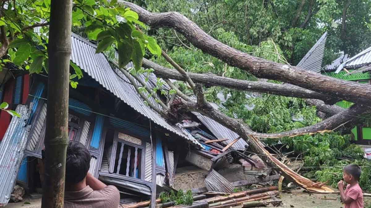 শাহরাস্তিতে কালবৈশাখীর তাণ্ডবে ব্যাপক ক্ষয়ক্ষতি