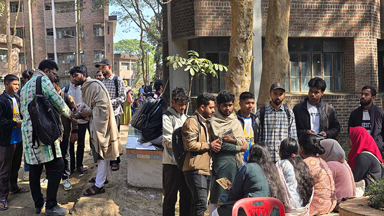 শাকসু নির্বাচন: প্রচারণায় মুখর শাবিপ্রবি ক্যাম্পাস
