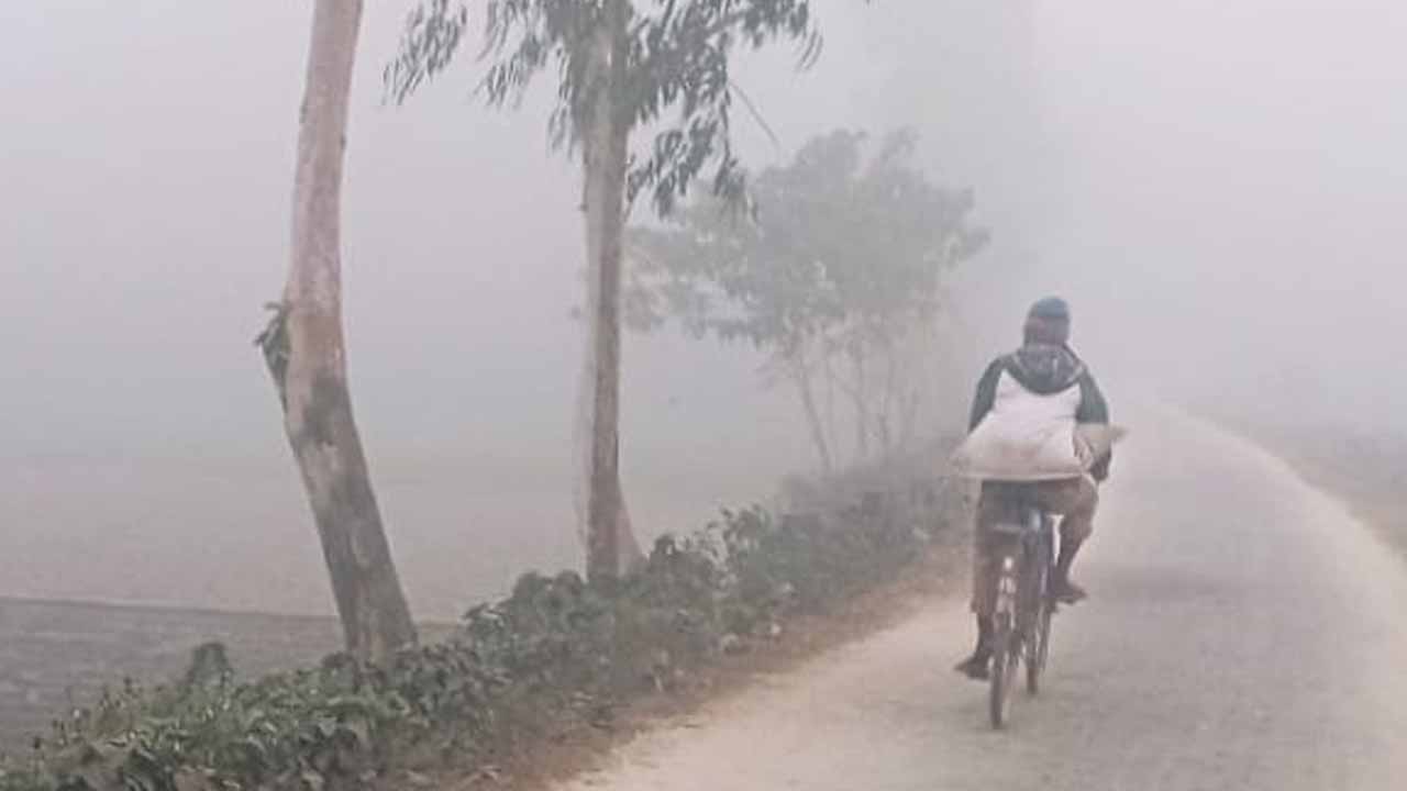 বীরগঞ্জে তীব্র  শীতে জনজীবন বিপর্যস্ত, দুর্ভোগে খেটে খাওয়া মানুষ