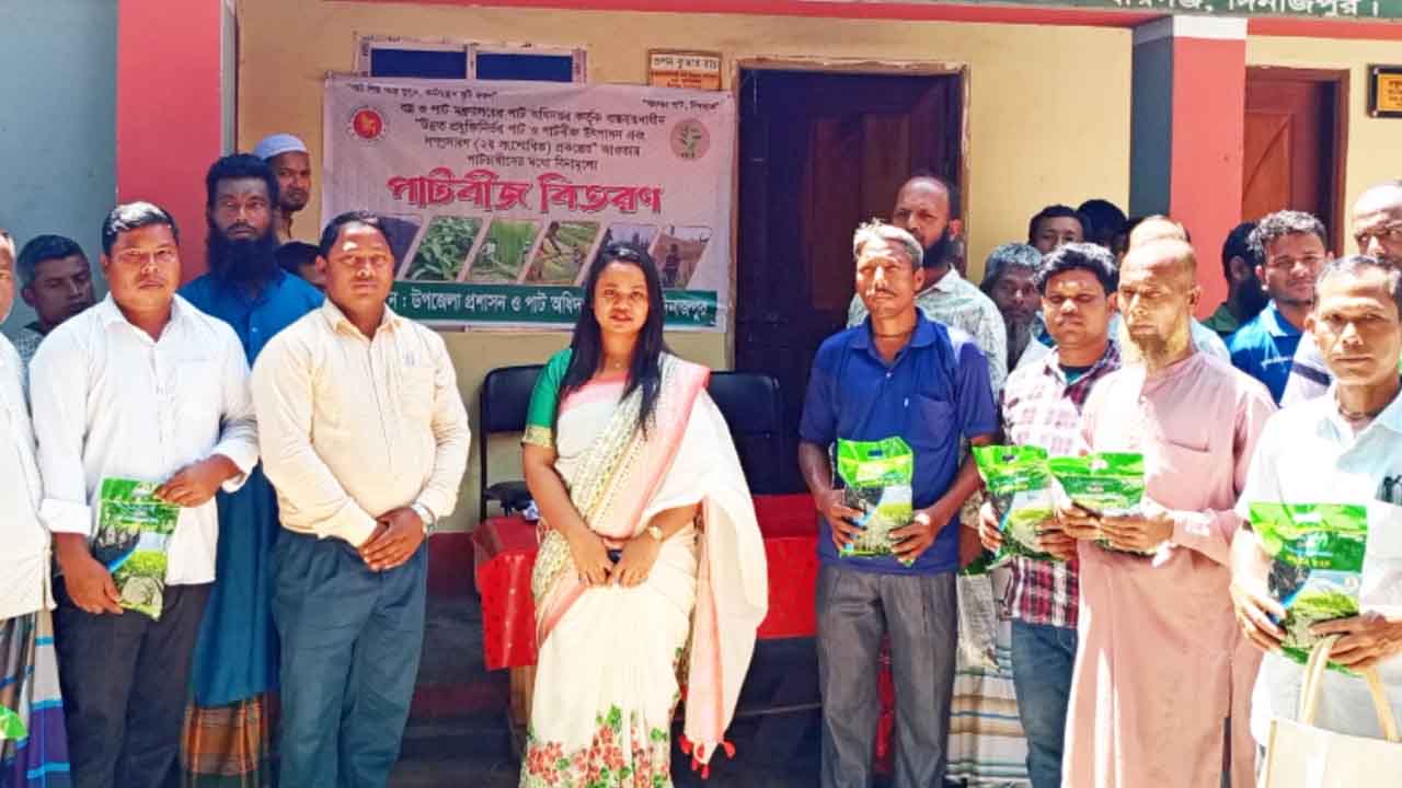 বীরগঞ্জে কৃষকদের উন্নয়নে পাট চাষে গুরুত্ব দিচ্ছে প্রশাসন