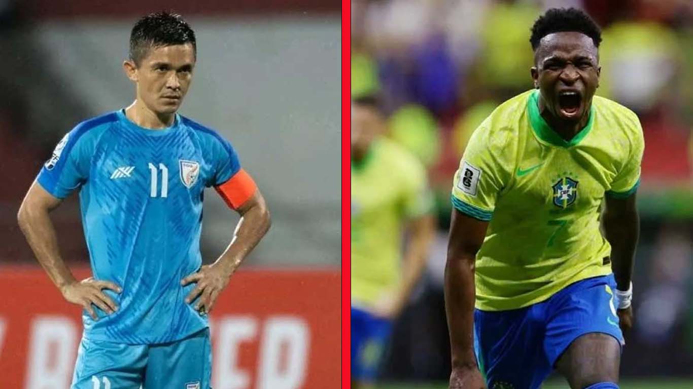 ভারতকে উড়িয়ে দিল বিশ্বচ্যাম্পিয়ন ব্রাজিল