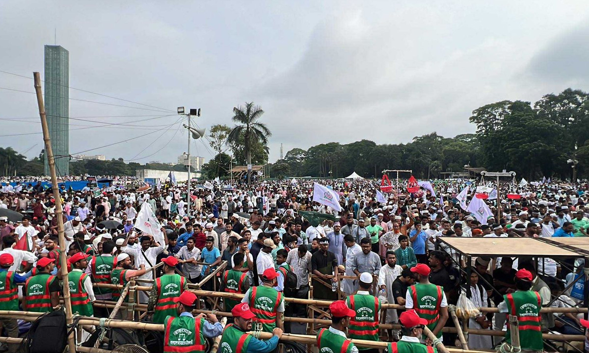 সোহরাওয়ার্দীতে জামায়াতের সমাবেশ: বিশ্ব সংবাদমাধ্যমে গুরুত্বের সাথে কভারেজ