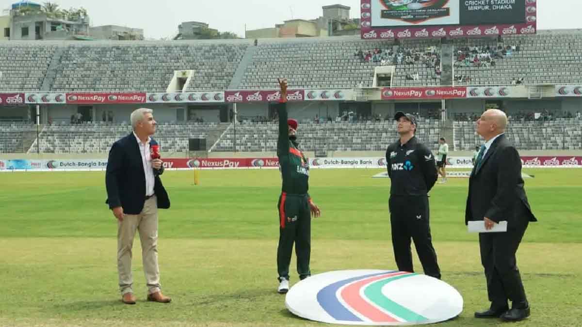 টস জিতে ব্যাটিংয়ে নিউজিল্যান্ড, তিন পেসারে একাদশ সাজাল বাংলাদেশ
