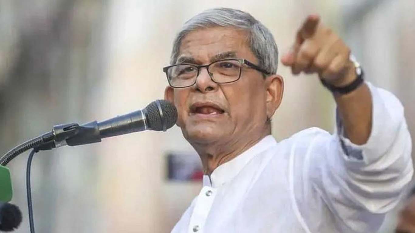 বিএনপি মহাসচিব মির্জা ফখরুল শেখ হাসিনা দেশ থেকে পালালেও ভারতে গিয়ে শয়তানি করছেন