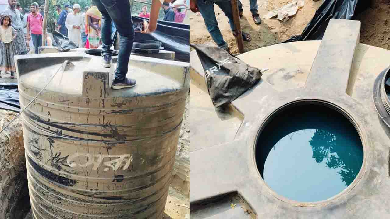 মাটির নিচে পানির ট্যাংকি বসিয়ে জ্বালানি তেল সংরক্ষণ :ব্যবসায়ীর জরিমানা