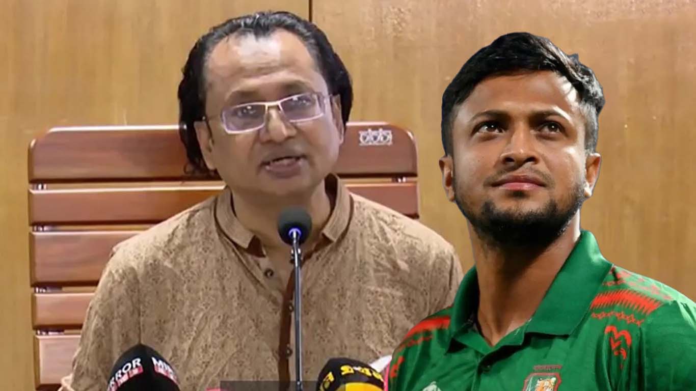 ক্রিকেটার সাকিব আল হাসানকে নিয়ে কঠোর মন্তব্য তথ্য উপদেষ্টার